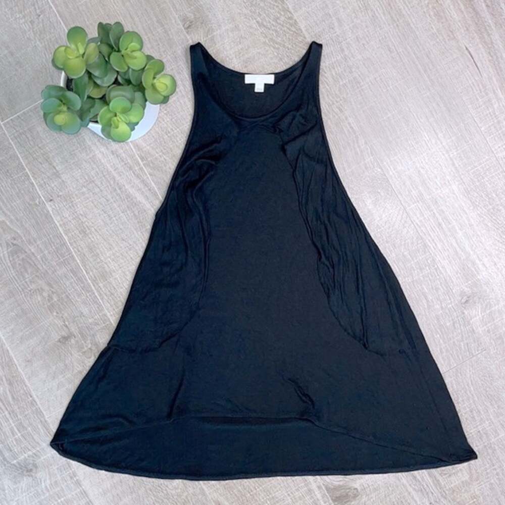 ARITZIA WILFRED Women's Black Flowy High Low Tank Top